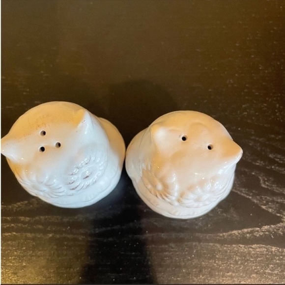 Vintage White Owls Ceramic Salt &
Pepper Shakers - Picture 2 of 4